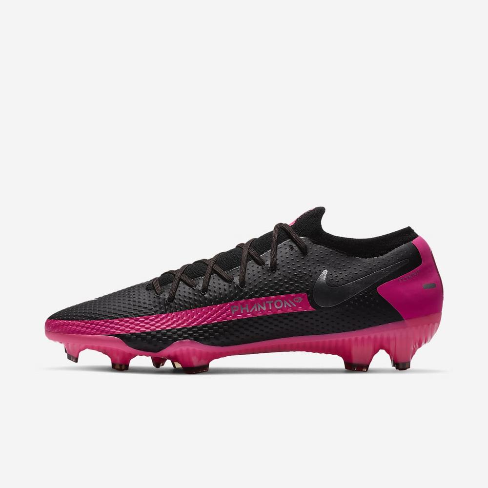 Crampon De Foot Nike Phantom GT Pro FG Noir 3459-607 Black/Pink Blast/Metallic Silver Femme | KHL-70446750